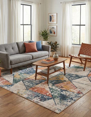 7' 3 x 7' 3 Gemstone Square Rug