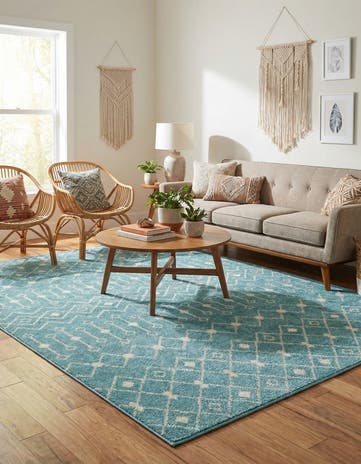 6' x 9' Moroccan Trellis Rug