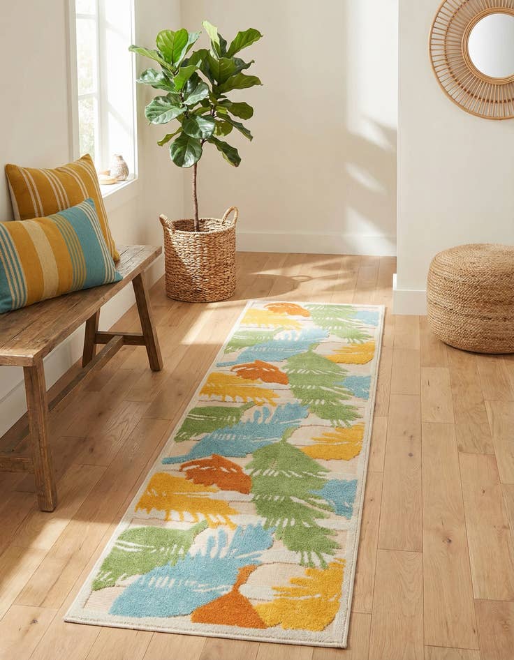 Detail image of 2' x 10'  Washable Aruba Indoor / Outdoor Runner Rug