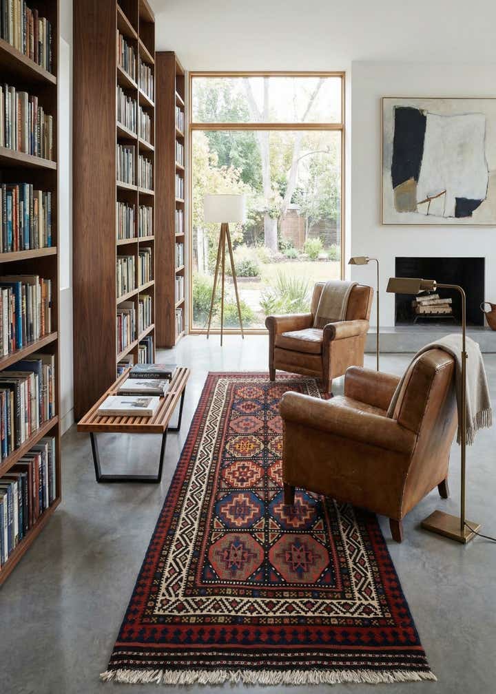 4' 1 x 10' 6 Kilim Wool Runner Rug