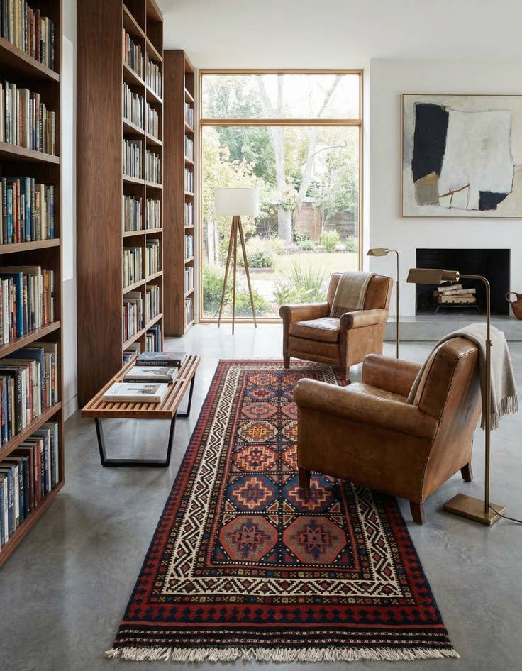 Detail image of 4' 1 x 10' 6 Kilim Wool Runner Rug