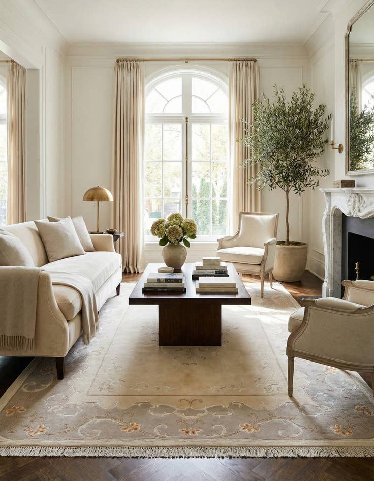 Detail image of 4' 11 x 6' 10  Hand Knotted Darya Wool Rug