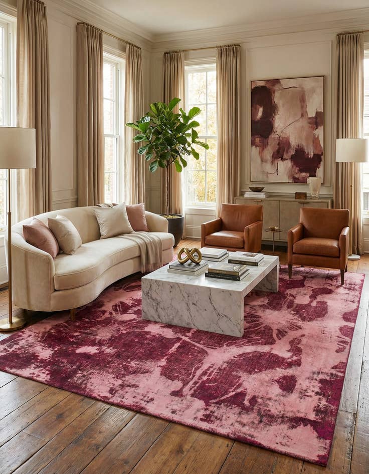 Detail image of 7' 2 x 9' 3  Hand Knotted Ultra Vintage Persian Wool Rug