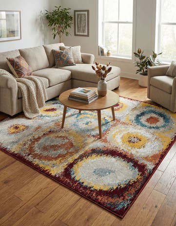 7' 10 x 7' 10 Kamala Washable Square Rug