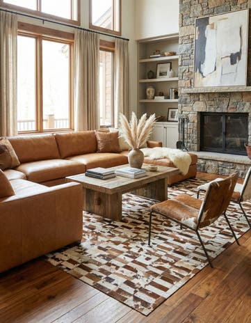 8' 3 x 10' Cowhide - Patchwork Rug