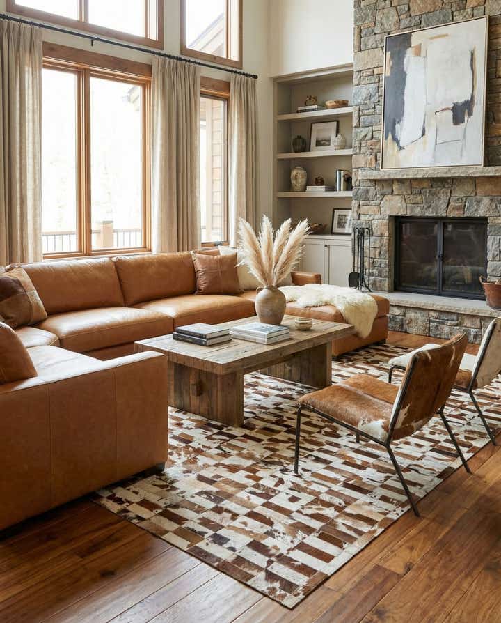 8' 3 x 10' Cowhide - Patchwork Rug