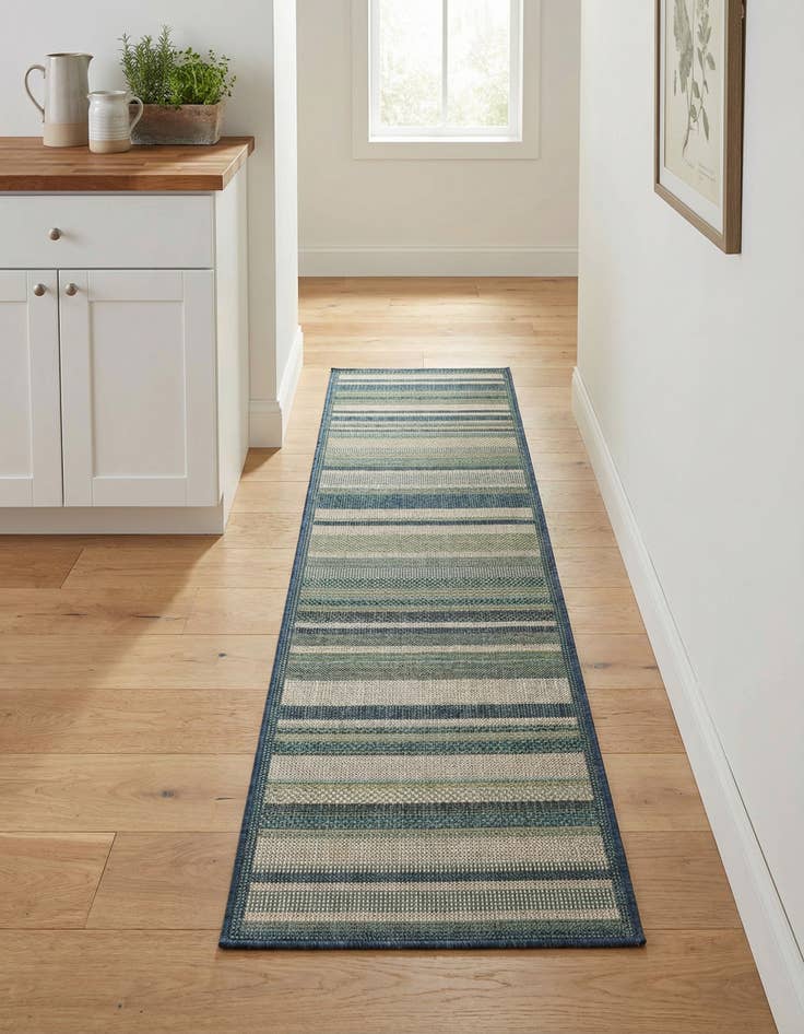 Detail image of 2' x 7' 10  Washable Baja Indoor / Outdoor Runner Rug