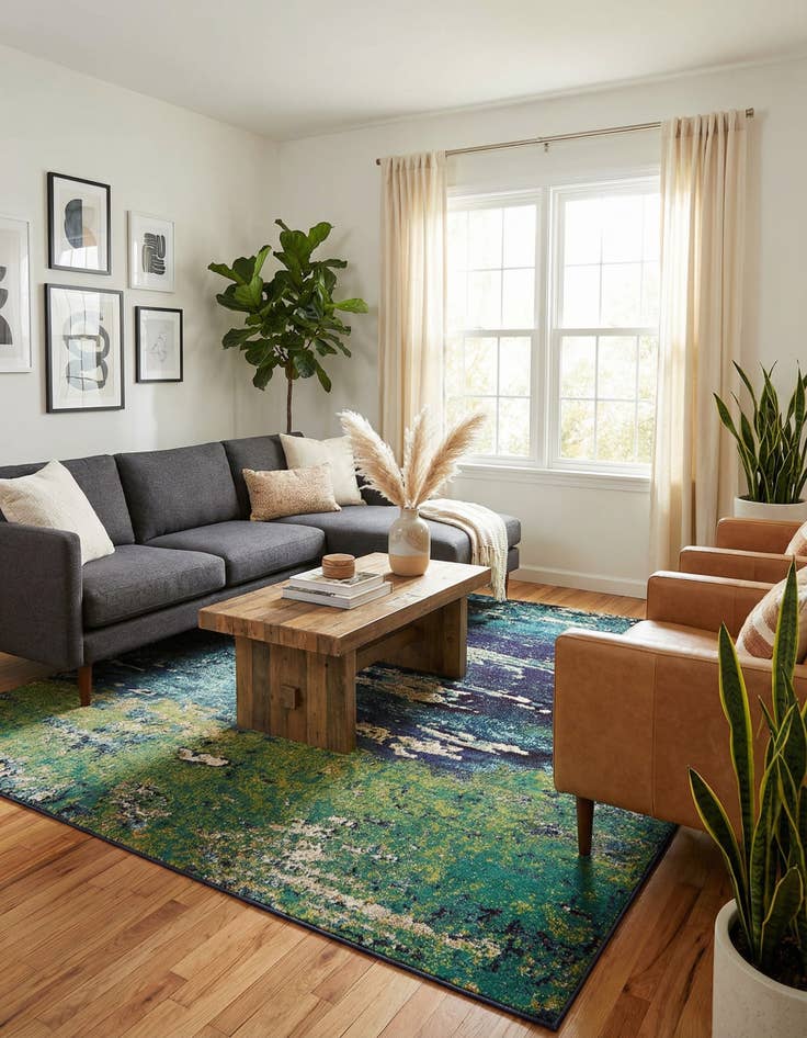 Detail image of 8' x 11'  Washable Casablanca Rug