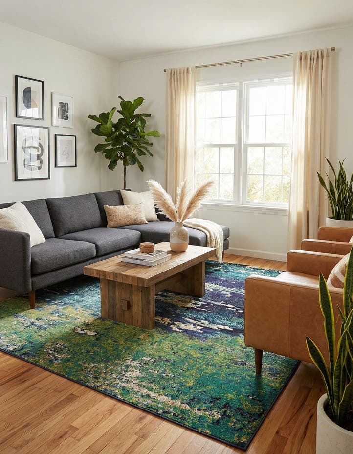 8' x 11' Washable Hyacinth Rug