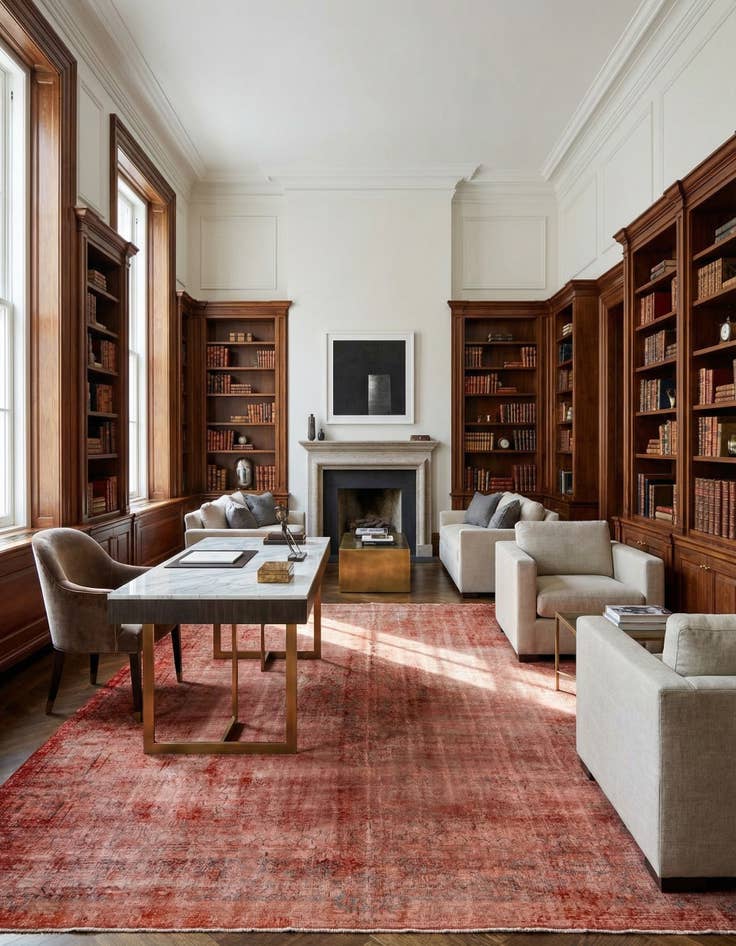 Detail image of 9' 11 x 12' 8 Vintage Royal Wool Rug