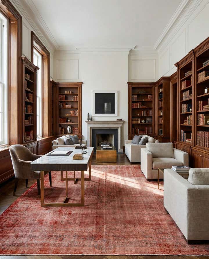 9' 11 x 12' 8 Vintage Royal Wool Rug