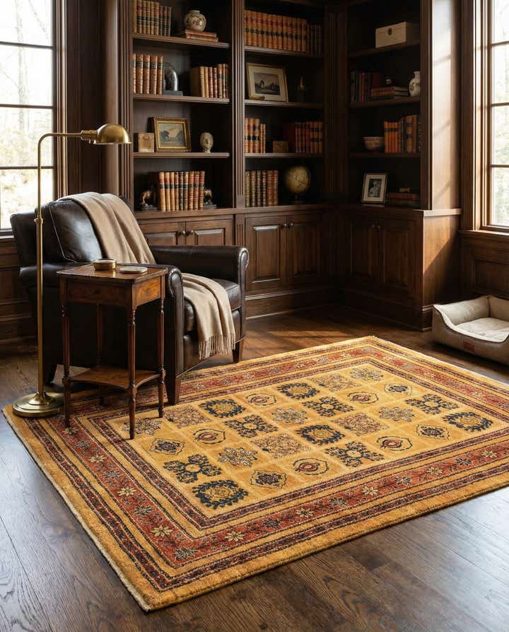 3' 7 x 5' Kashkuli Wool Rug