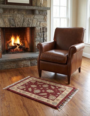 2' x 3' Hand Knotted Ziegler Rug