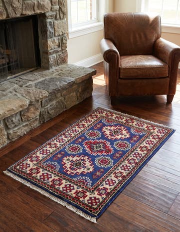 2' x 3' Hand Knotted Kazak Rug