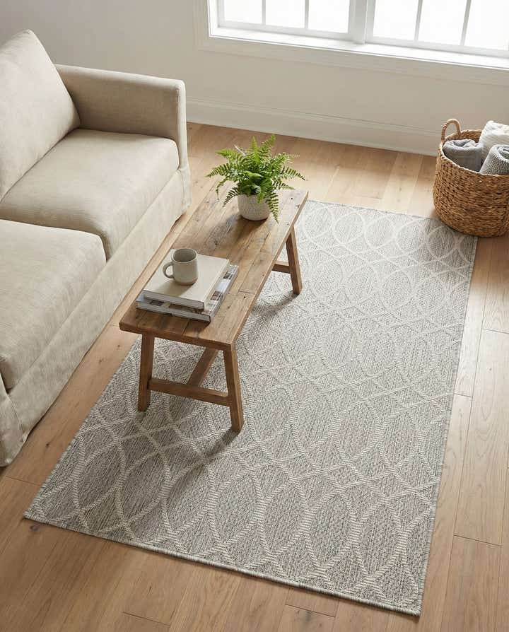 3' x 5' 3 Easy-Clean Trellis Indoor / Outdoor Rug