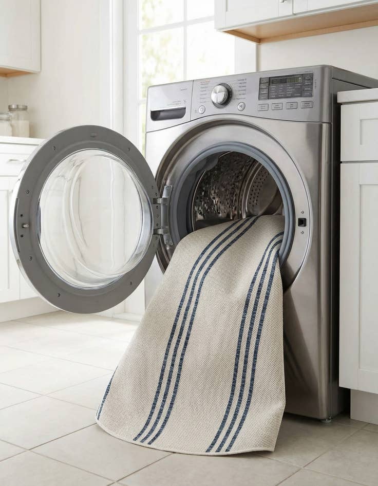 Detail image of 4' x 4'  Washable Jill Zarin Anguilla Indoor / Outdoor Round Rug