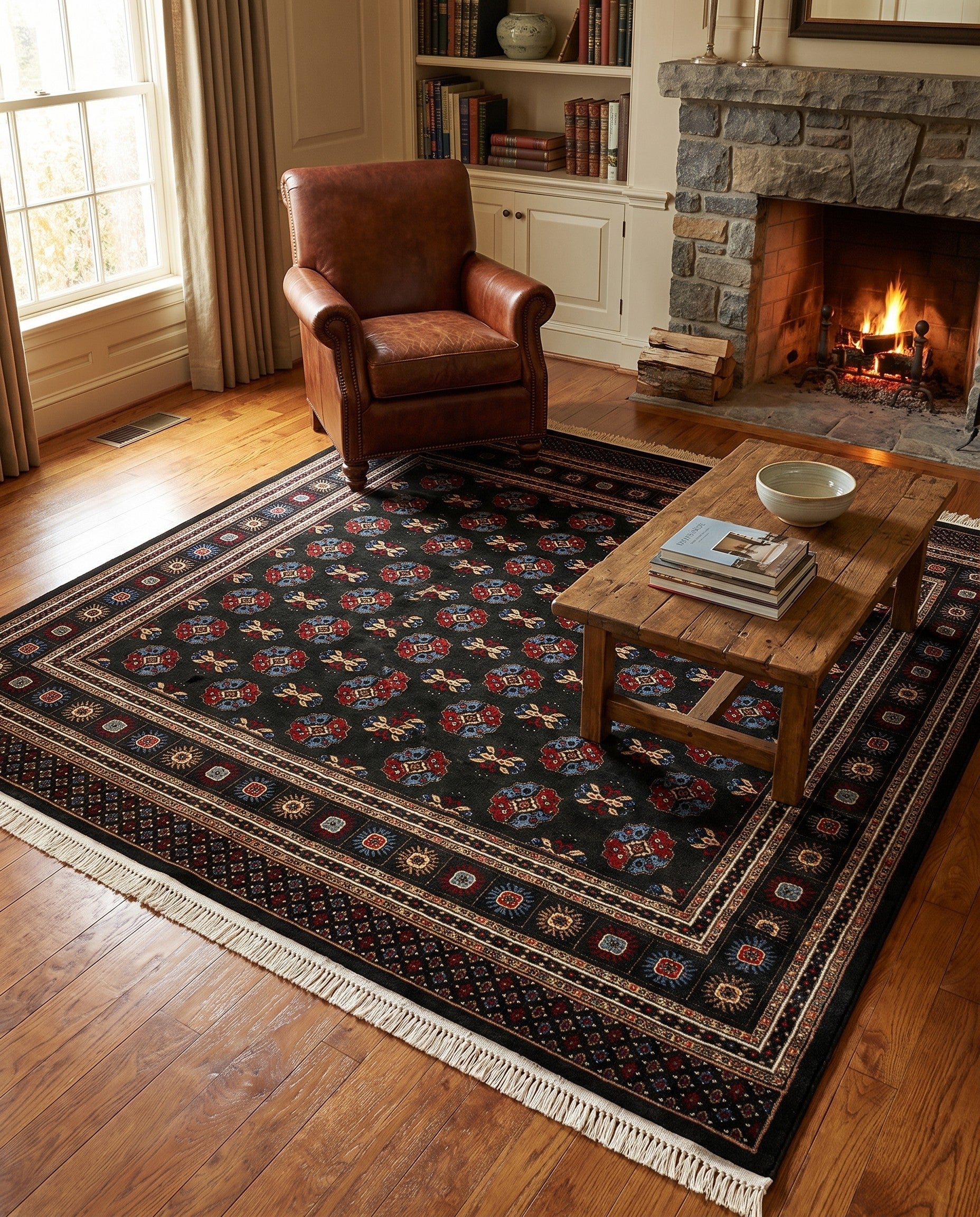 7' 10 x 7' 10 Bokhara Square Rug