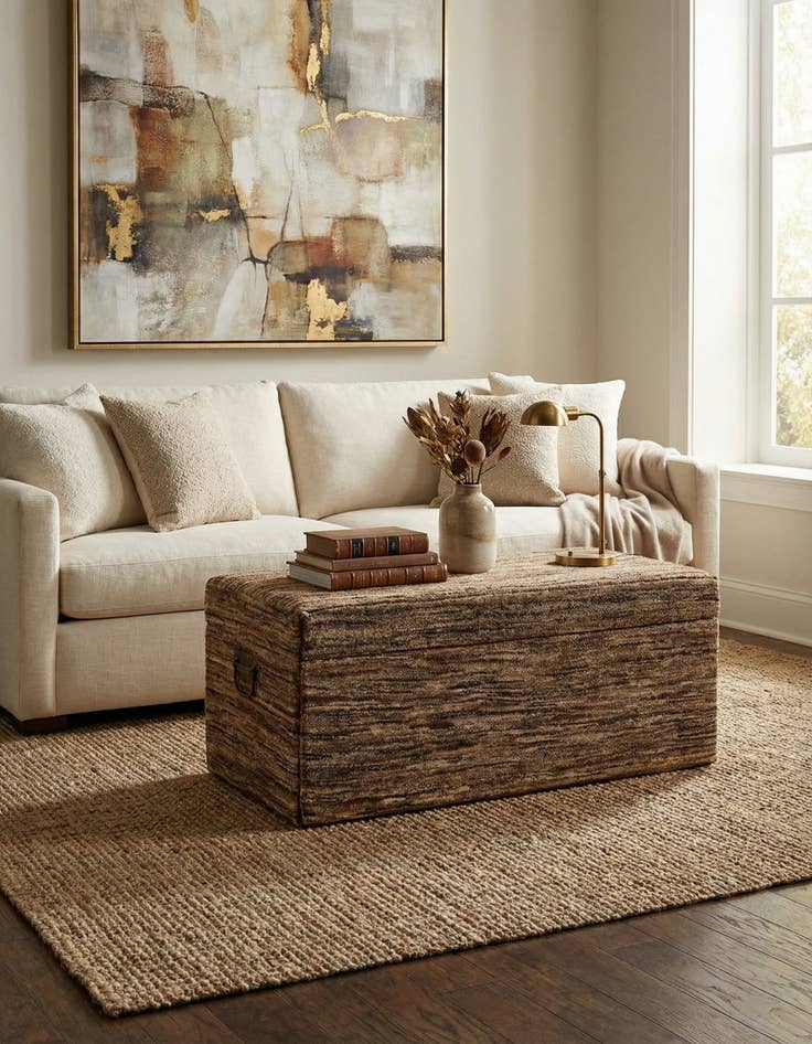 Detail image of 1' 6 x 3' 3  Hand Knotted Furniture Trunk