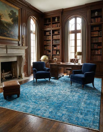 9' 11 x 12' 6 Vintage Royal Wool Rug