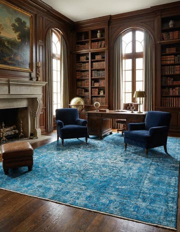 9' 11 x 12' 6 Vintage Royal Wool Rug