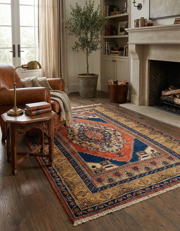 Detail image of  3' 10 x 6' 1  Hand Knotted Anatolian Wool Rug