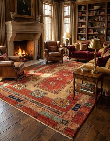 5' 7 x 8' 3 Luribaft Wool Rug
