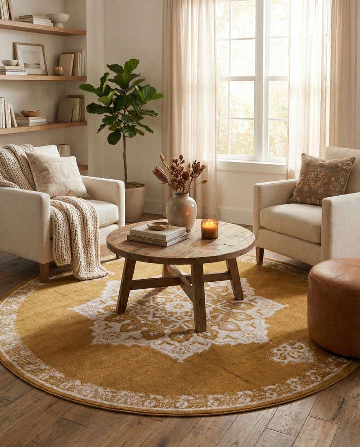 245cm x 245cm Arcadia Rund Teppich