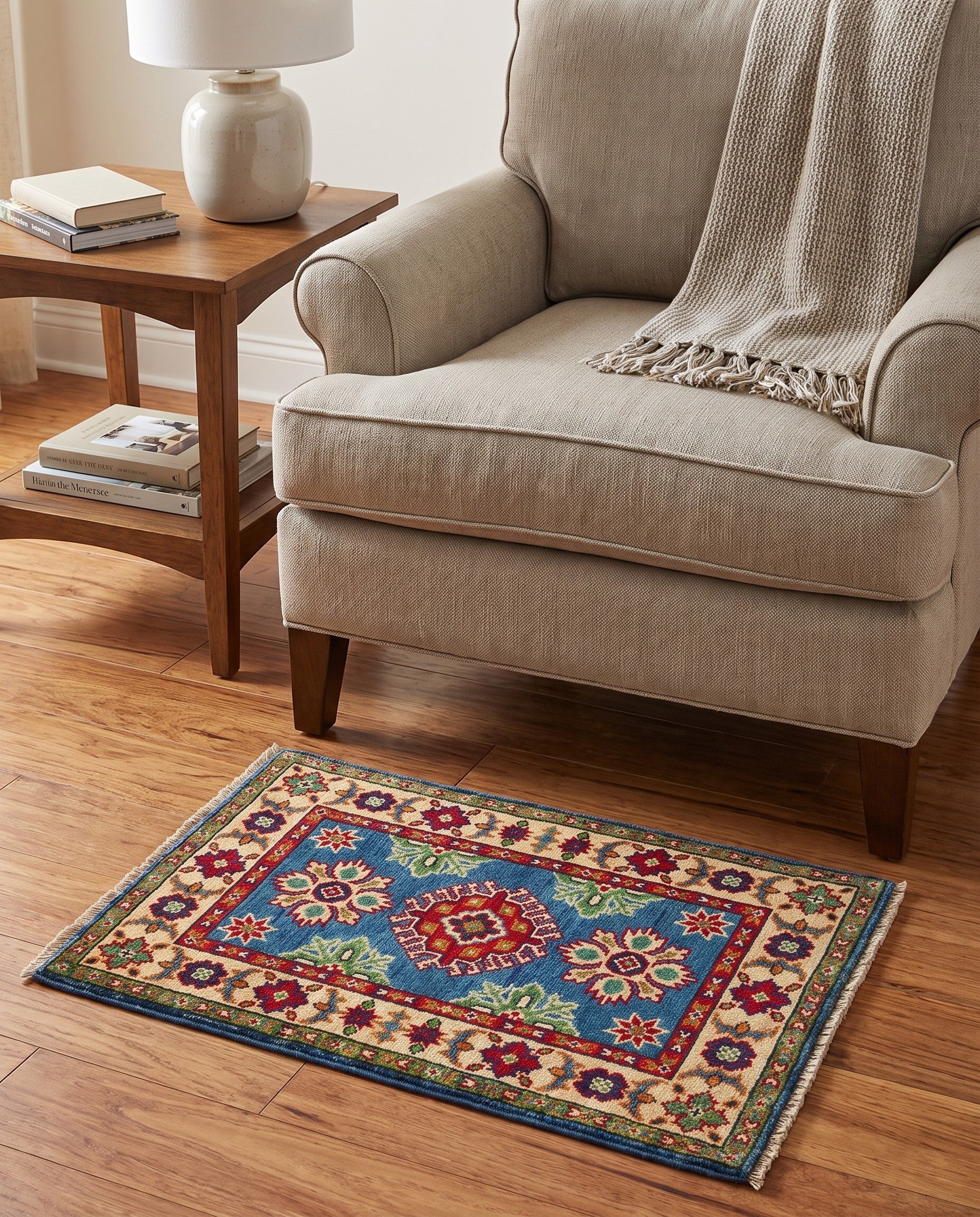 2' x 3' 3 Hand Knotted Kazak Rug