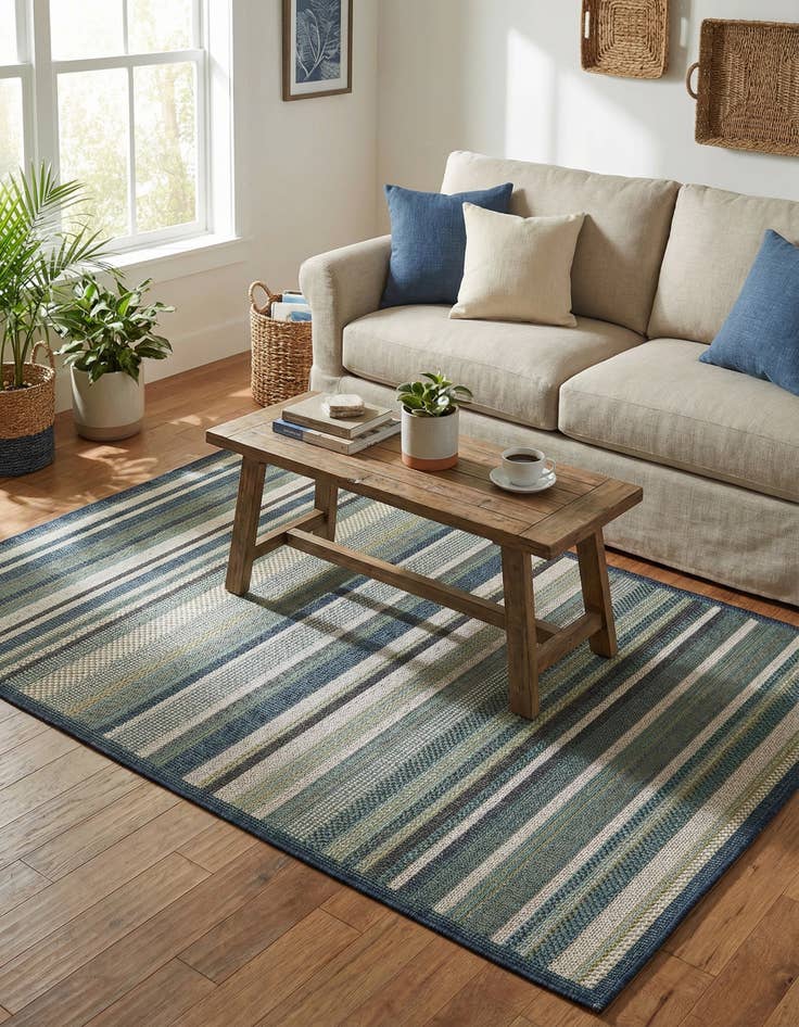 Detail image of 4' x 6' Easy-Clean Baja Indoor / Outdoor Rug