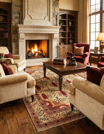 5' x 6' 6 Hand Knotted Ariana Ziegler Oriental Rug