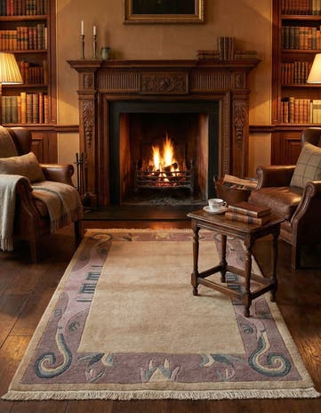 3' 2 x 5' 4 Hand Knotted Tibet Wool Rug
