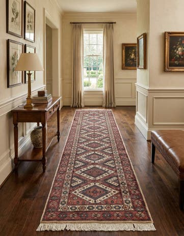 3' x 11' 3 Hand Knotted Shirvan Wool Runner Rug