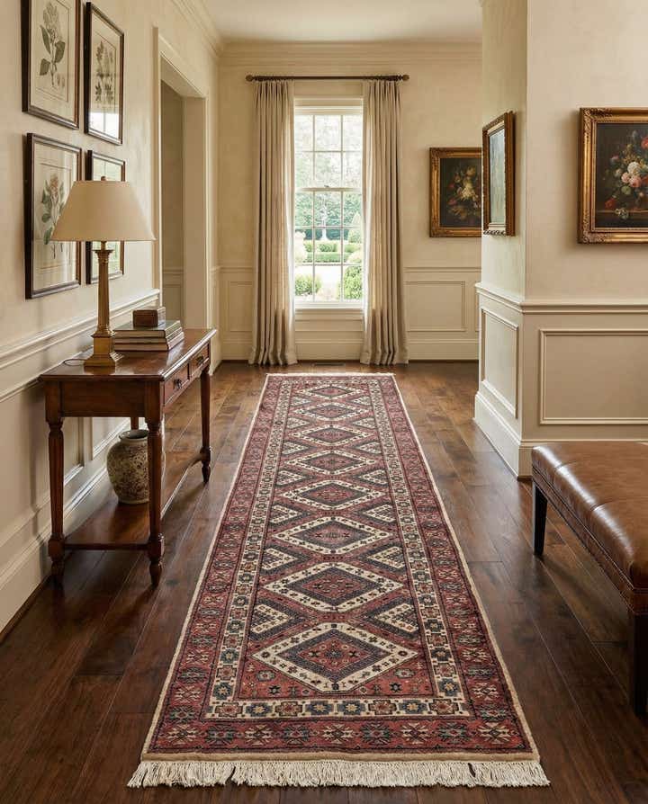 3' x 11' 3 Hand Knotted Shirvan Wool Runner Rug