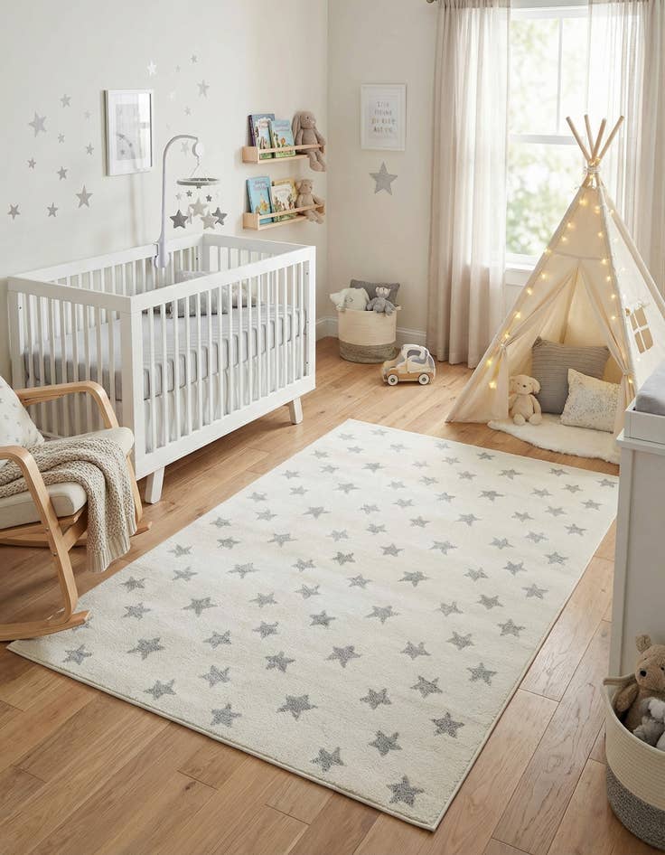 Detail image of 5' 3 x 8' Whimsy Kids Rug