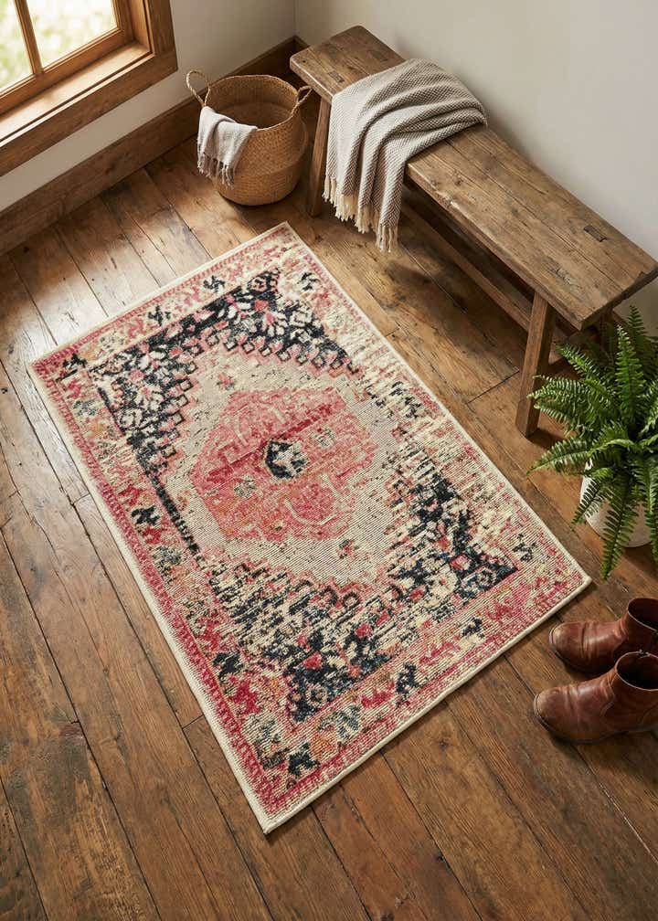 2' x 3' Easy-Clean Traditional Indoor / Outdoor Rug