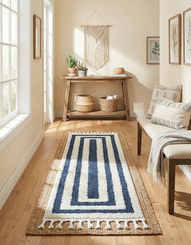 Detail image of 2' x 8' Boho Runner Rug