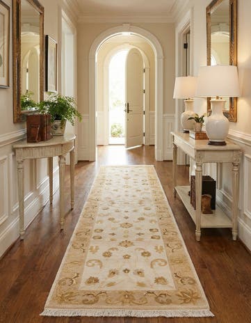 2' 8 x 9' 8 Hand Knotted Darya Wool Runner Rug