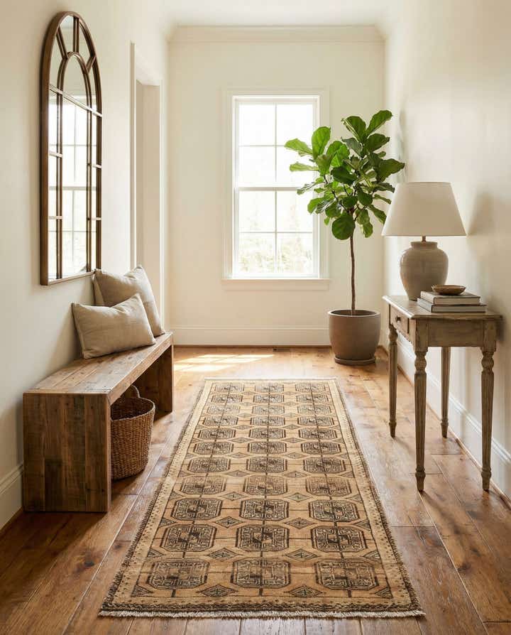 2' 5 x 6' 10 Balouch Wool Runner Rug