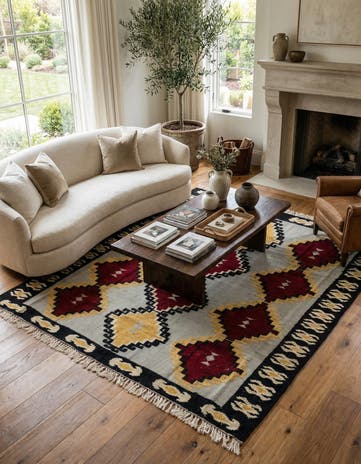 8' 2 x 9' 5 Hand Knotted Darya Wool Rug