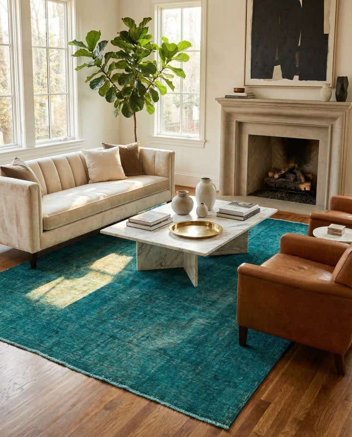 7' 4 x 10' 6 Hand Knotted Ultra Vintage Persian Wool Rug