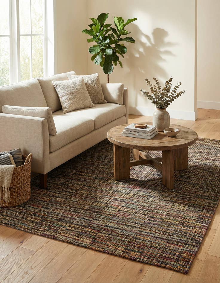 Detail image of 5' 4 x 7' 10  Hand Knotted Moroccan Wool Rug