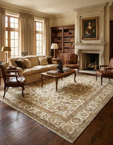 9' 7 x 12' 7 Hand Knotted Vintage Royal Persian Wool Rug