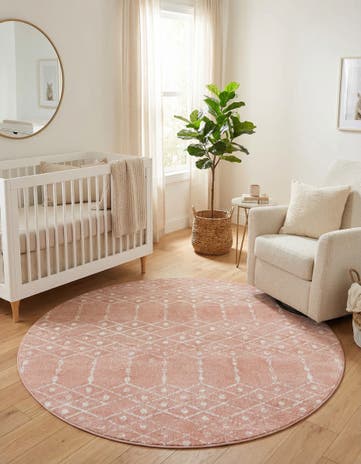 5' 3 x 5' 3 Paxon Trellis Round Rug