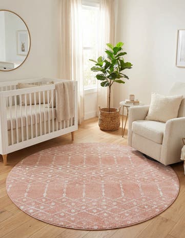 5' 3 x 5' 3 Paxon Trellis Round Rug