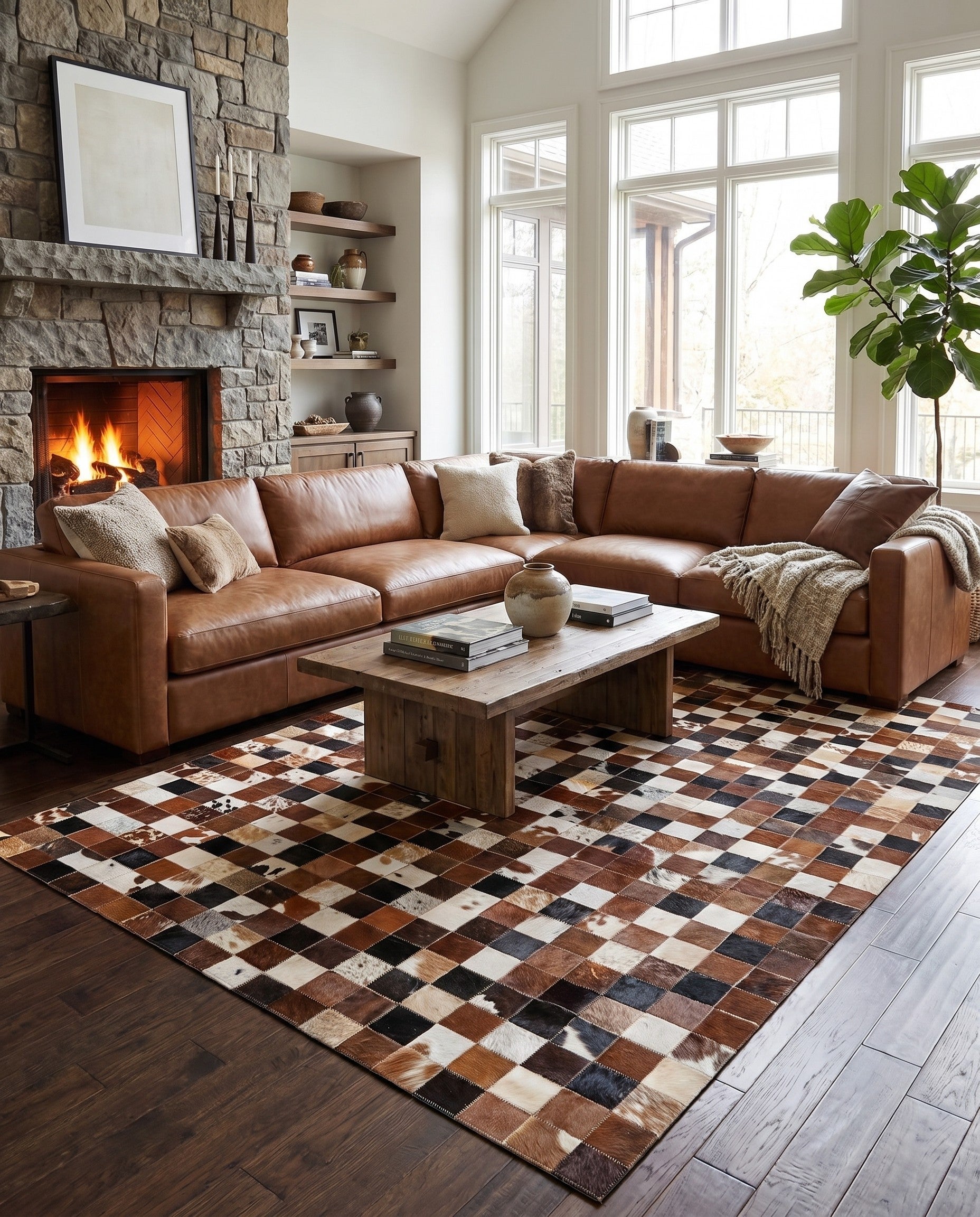 5' x 8' Cowhide Rug