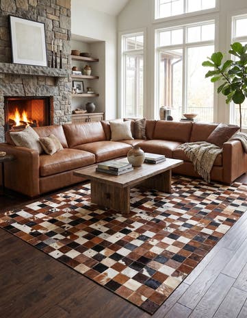 5' x 8' Cowhide Rug