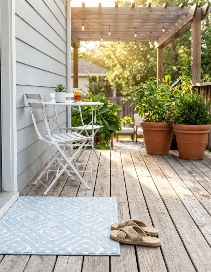 Detail image of 1' 8 x 1' 8  Washable Sabrina Soto Ella Indoor / Outdoor Sample Rug