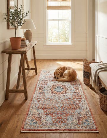 Red Newport Runner Rug