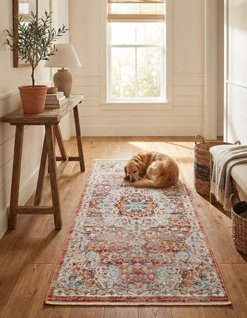 Red Newport Runner Rug
