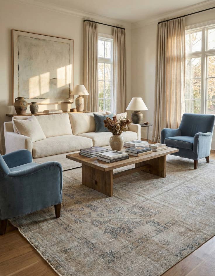 Detail image of 9' 7 x 12' 5  Hand Knotted Ultra Vintage Persian Wool Rug